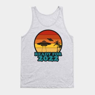 Ready For 2022 Alien UFO Happy New Year Tank Top